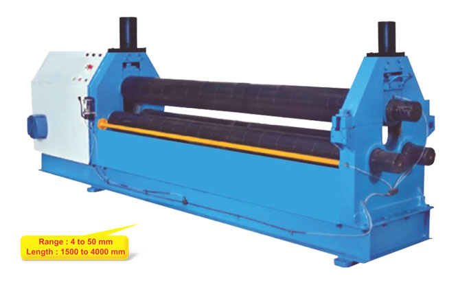 3 roll pyramid type hydro mechanical plate bending